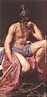 Diego Rodriguez De Silva Velazquez Famous Paintings - Mars, God of War